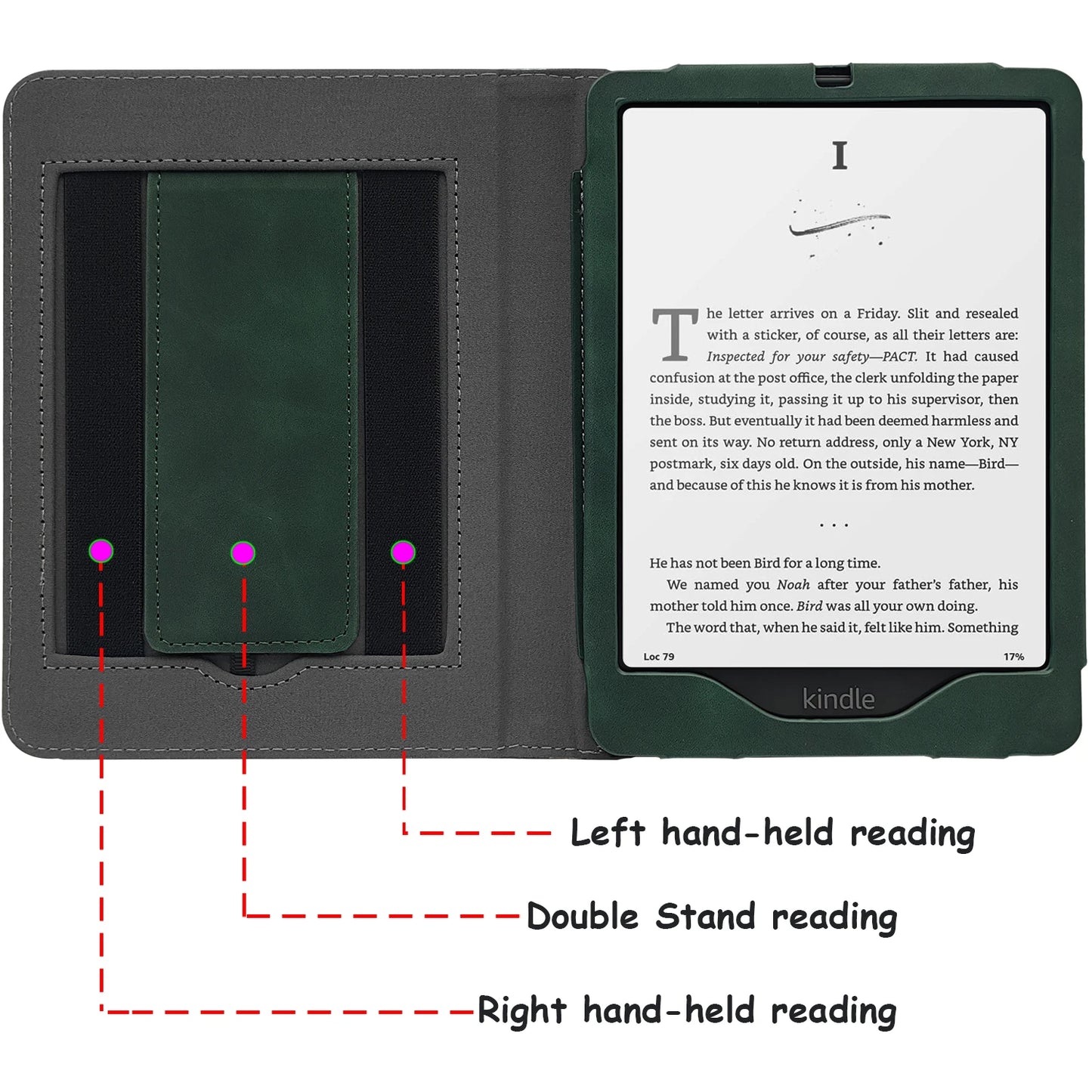 2024 All-New Kindle Paperwhite 12th Gen 7" Case - Signature Edition Cover with Auto Sleep/Wake, Double Hand Strap and Stand