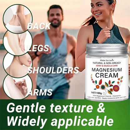 Magnesium Nerve Relief Cream - Deep Moisturizing Non-Greasy Body Butter for Knee, Joint & Muscle Comfort