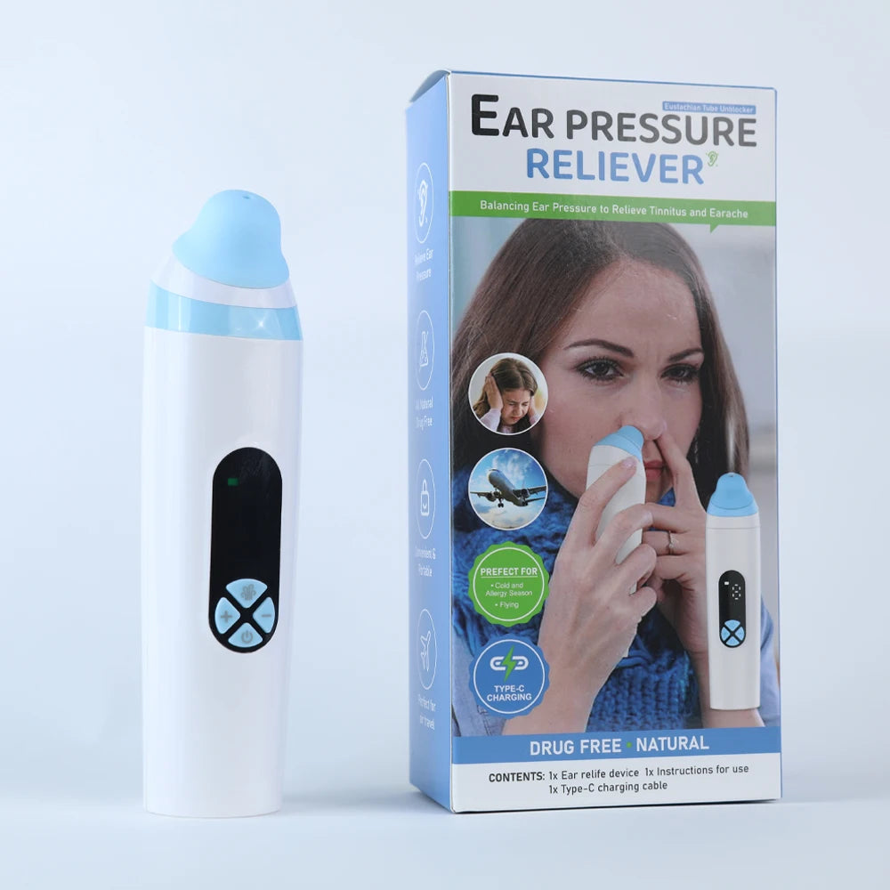 Ear Pressure Relief Device – Eustachian Tube Unblocker with 3-Speed Adjustment for Tinnitus, Ear Blockage, and Dizziness Relief