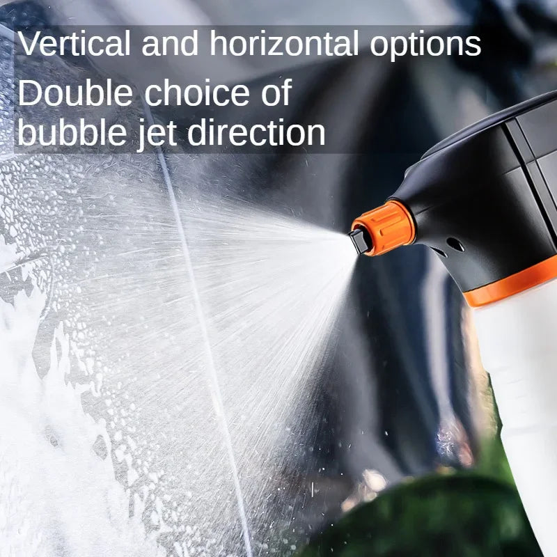 LEIBOO Electric Foam Sprayer – Battery-Powered High-Pressure Snow Cannon for Car Wash & Detailing