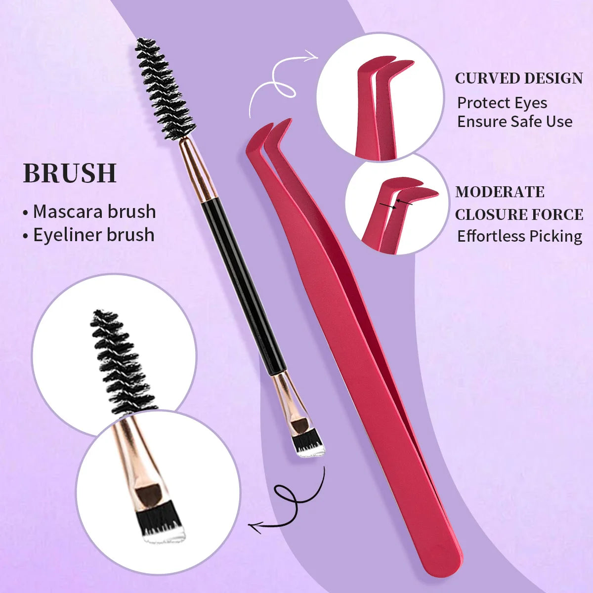 Individual False Eyelashes Mix – High-Capacity DIY Extension Lash Clusters, Multi-Style Natural Eye Makeup Tool