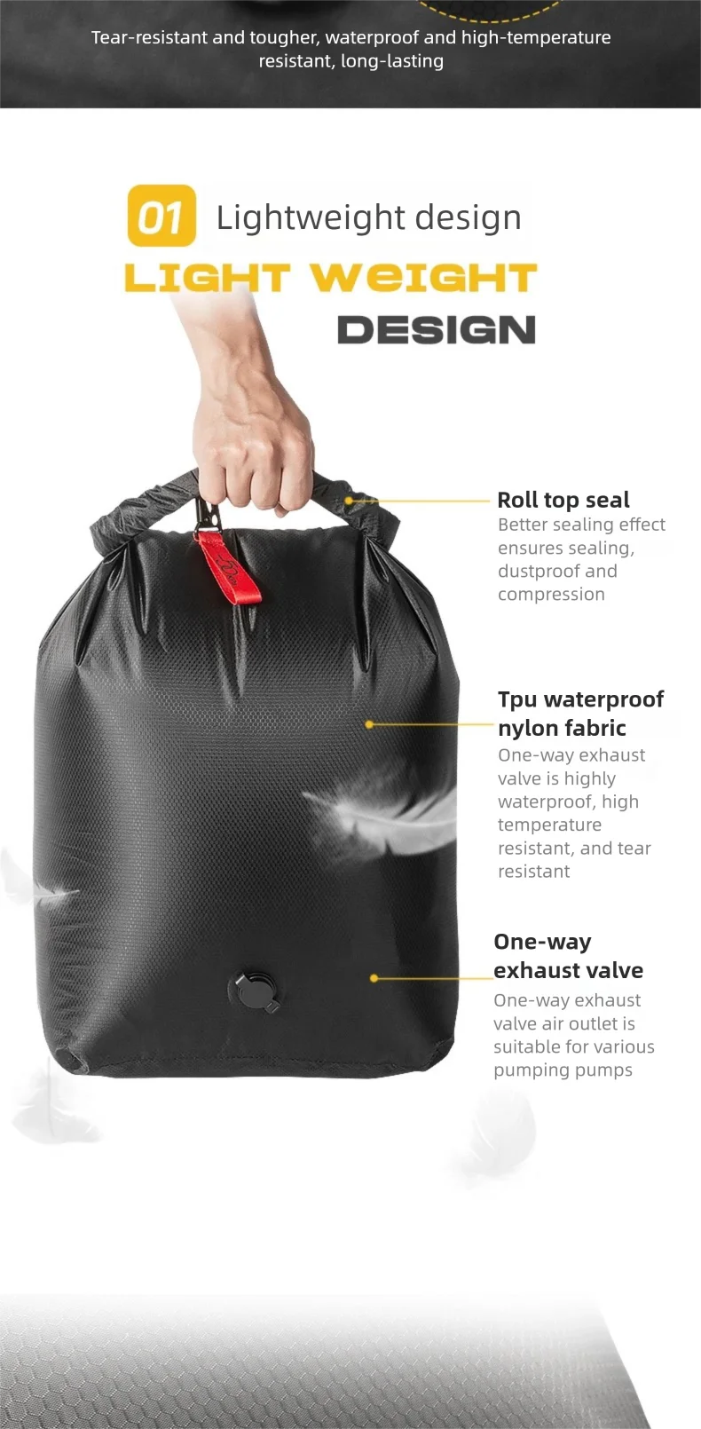 Vacuum Compression Storage Bag – Large Waterproof Luggage & Clothes Organizer for Travel