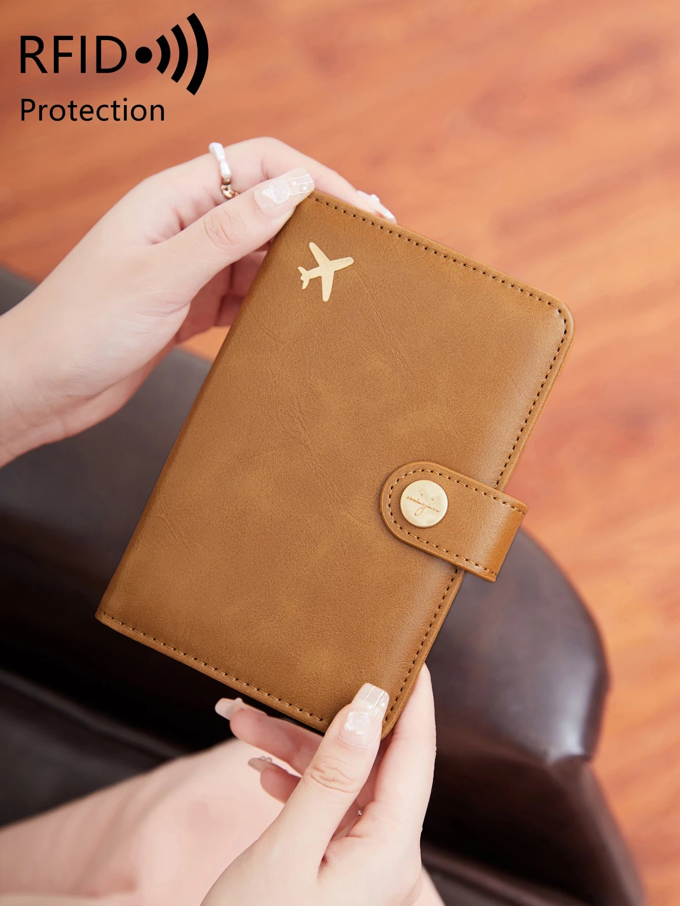 Minimalist RFID Passport Clip Multifunctional PU Leather Wallet – ID & Credit Card Holder Travel Accessory