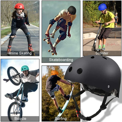 Skateboard Helmet for Adults & Kids – Skate Helmet for Youth, Adult Skateboarding & Scooter Safety Helmet for Skating