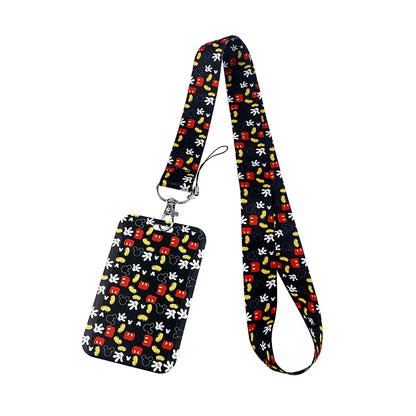 Cartoon Stitch Credential Holder Lanyard – Cute Neck Strap for Keychain, Pass & Credit Card Holder Accessories
