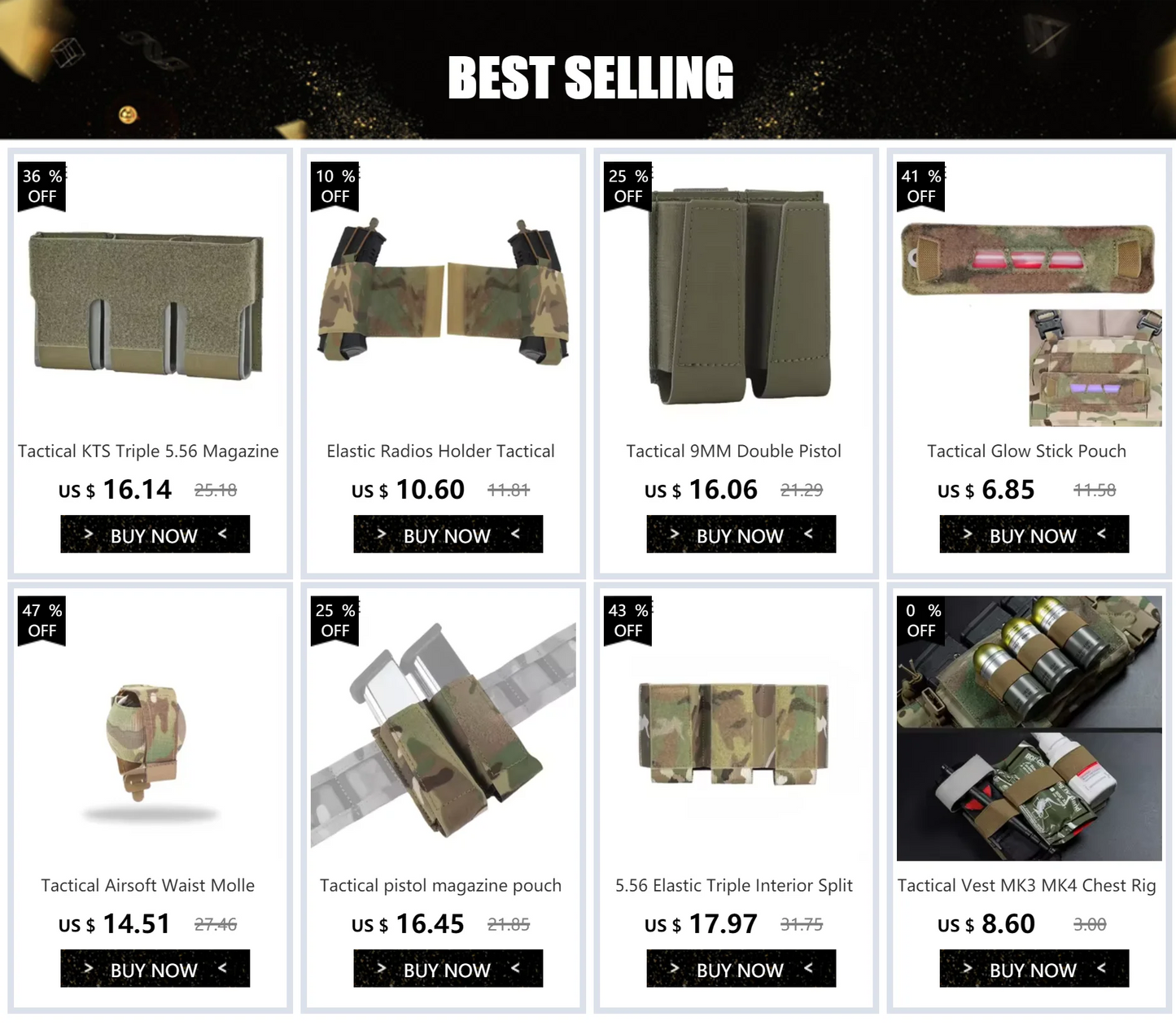 Laser-Cut Tactical Vest Shoulder Pads – Composite FCSK FCPC LV119 Plate Carrier Pads for Airsoft