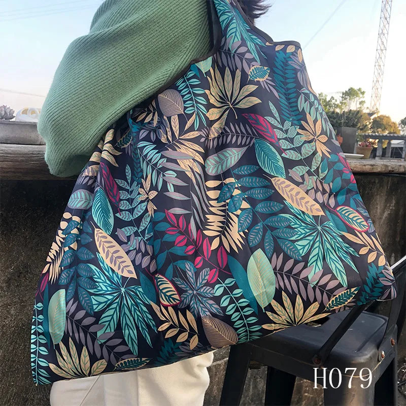 Large Reusable Grocery Bags - High-Quality Women's Shopping Tote Handbags, Washable, Solid Colors