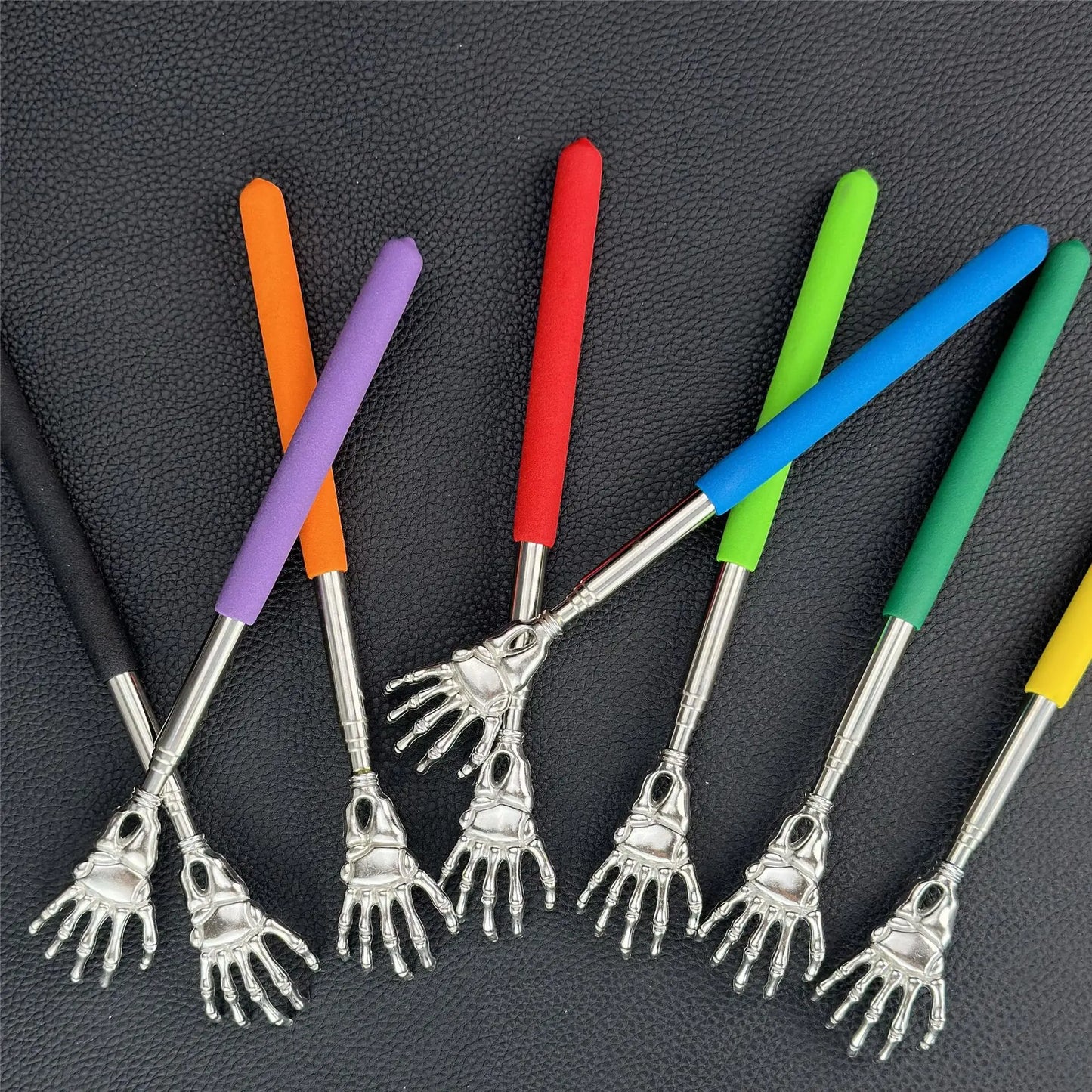 Telescopic Stainless Steel Back Scratcher - Extendable Scratching Massager for Happy and Healthy Living