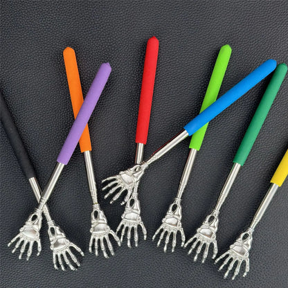 Telescopic Stainless Steel Back Scratcher - Extendable Scratching Massager for Happy and Healthy Living