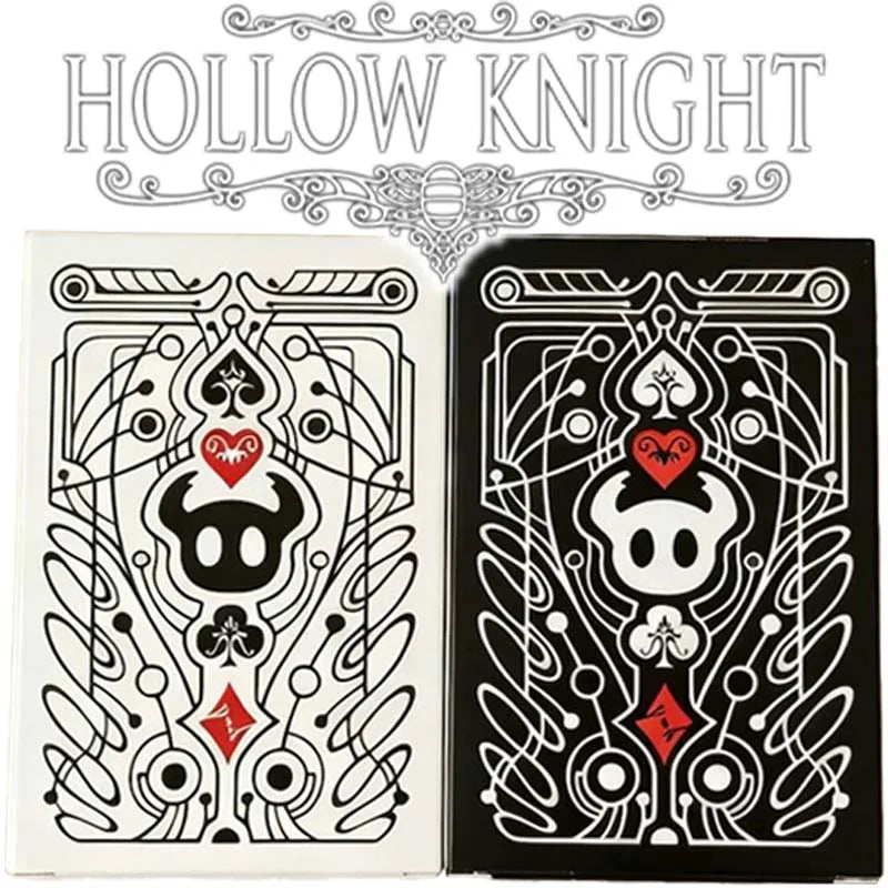 Hollow Knight Standard Poker Card Set — Black & White Playing Cards, Portable Creative Board Game Gift Collection