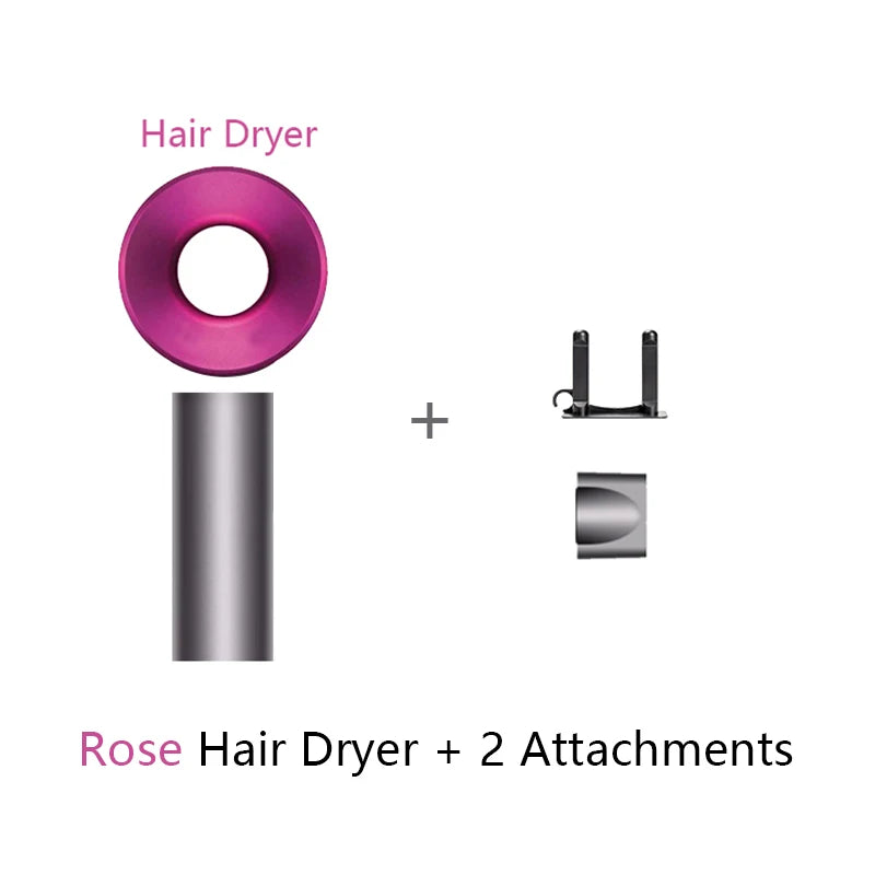 Professional 5-in-1 Ceramic Hairdryer with Diffuser & Nozzles – Powerful 100V Blow Dryer for Salon & Home