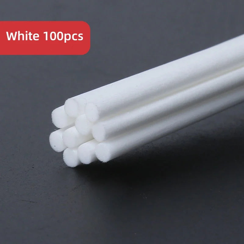 100PCS Reed Diffuser Sticks Set — 3mm x 8inch Fiber Sticks for Fragrance in Bedroom, Office, Bathroom & Home