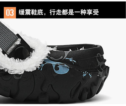 Men’s & Women’s Winter Slippers – Soft Plush Indoor, Non-Slip Removable Sandals, Big Size 47