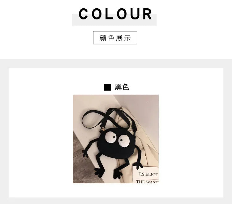 Personalized Canvas Small Shoulder Bag – Trendy Korean Style Crossbody Bag for Young Women Students