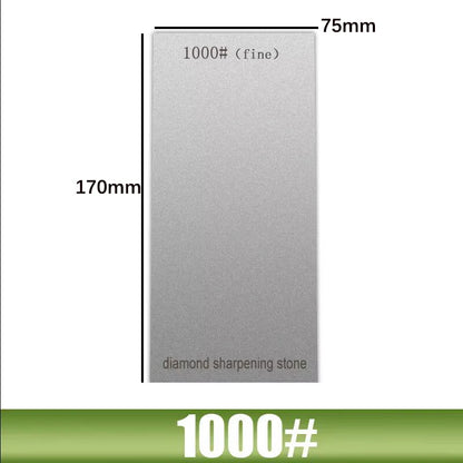 1000 Grit Diamond Plate Sharpening Stone – Large Whetstone for Professional Knife & Blade Sharpening, Apex Edge Tool
