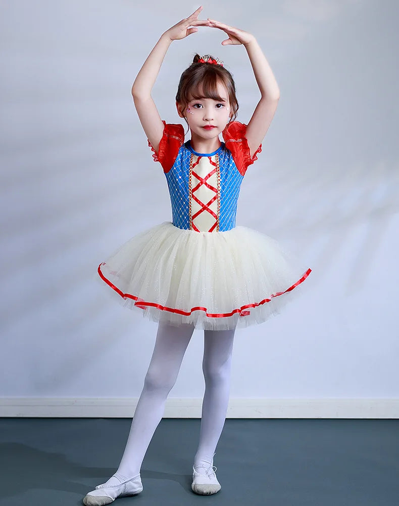 Girls Ballet Tutu Dress - Sequined Princess Party Costume for Dance & Stage Performances