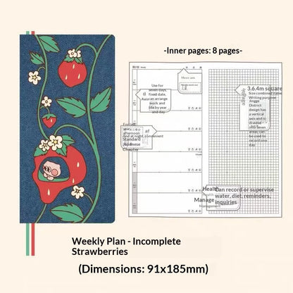 Kinbor Undated Weekly Planner - Illustrated Hardcover To-Do List Notebook