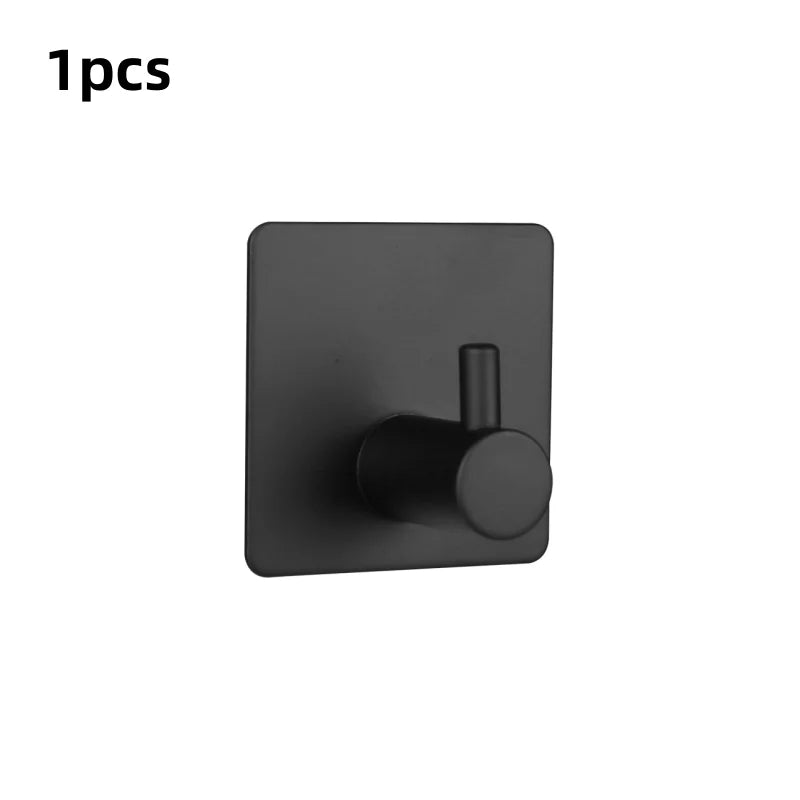Self-Adhesive Wall Hooks – Multi-Purpose Towel, Coat, Robe, Key, and Bag Hangers for Bathroom, Kitchen, and Home Organization