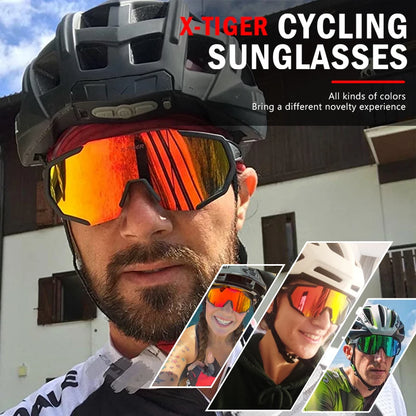 X-TIGER Polarized Cycling Glasses — Photochromic MTB & Road Bike Sunglasses for Sports