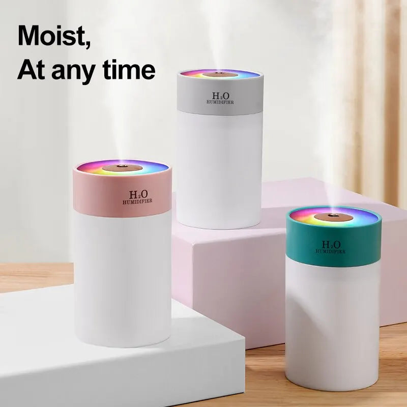 260ml Luminous Humidifier | Household Desktop Water Supplement Spray | USB Car Portable Night Light | Air Humidification