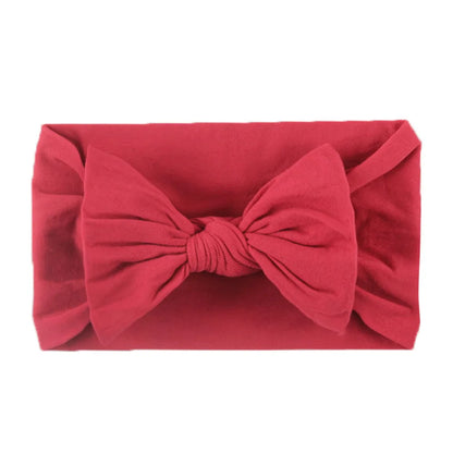 Baby Girls Rabbit Ear Bow Headband – Soft Knot Hairband for Newborns, Infants & Toddlers Photo Props