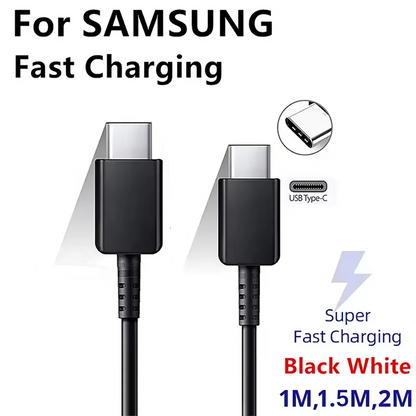 NNBILI 45W PD Fast Charging USB-C to USB-C Cable — Compatible with Samsung Galaxy S24/S23 Ultra/S22/S21/S20, Note20, A54/A53
