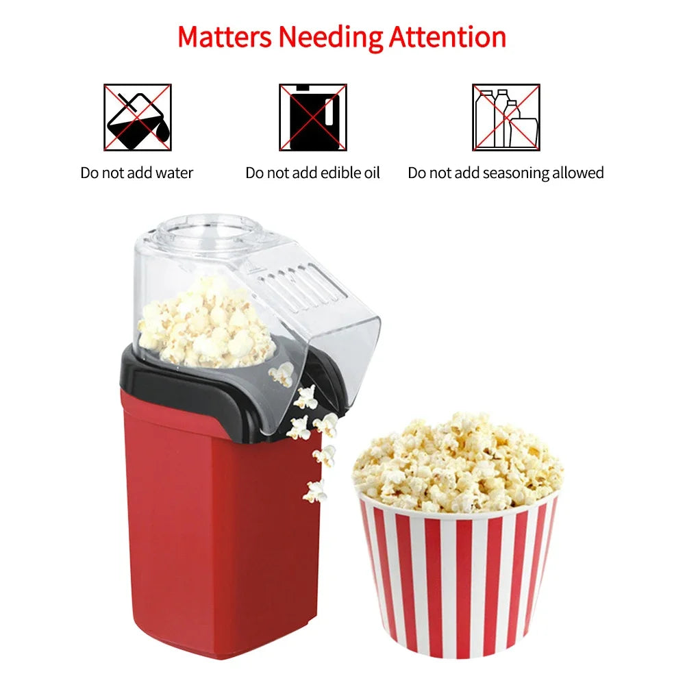 Fully Automatic Mini Popcorn Machine – 110V/220V Electric Popcorn Maker for Home Kitchen Use