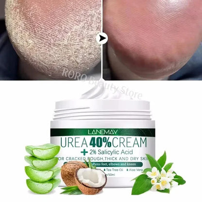 Herbal Heel Repair Foot Cream – Cracked Heel Care, Dead Skin Exfoliation & Deep Moisturizing for Soft, Smooth Feet