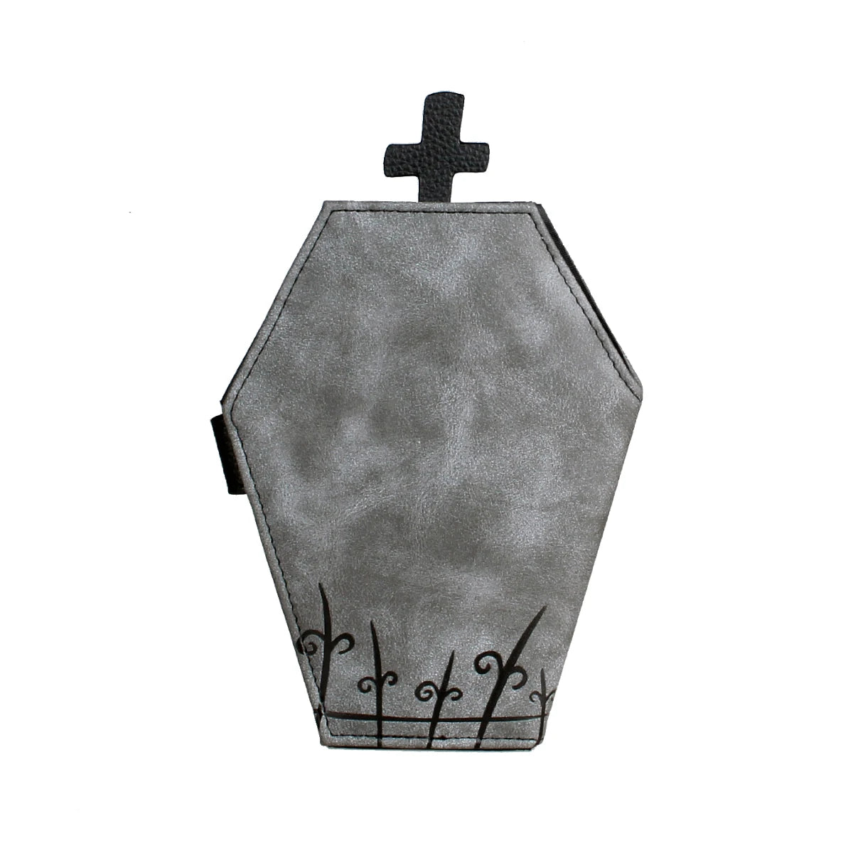 Niche Coffin-Shaped Clutch Wallet – Women's Bifold Coin Purse, Halloween Gift Idea
