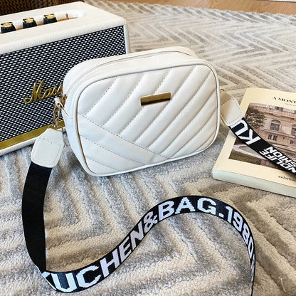 Fashion Women's Small Crossbody Bag - PU Leather Messenger, Zipper Handbag, Luxury Designer Purse for Summer Travel