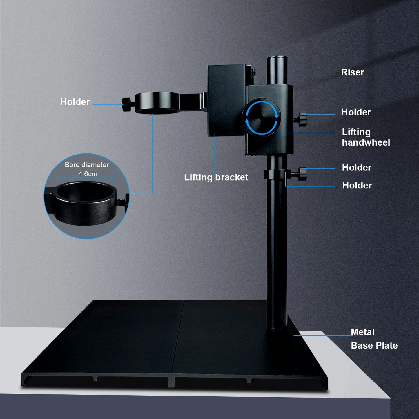 1080P 48MP 4K Digital Microscope – HDMI/USB/VGA Camera with 150X C-Mount & Articulated Arm for Repair