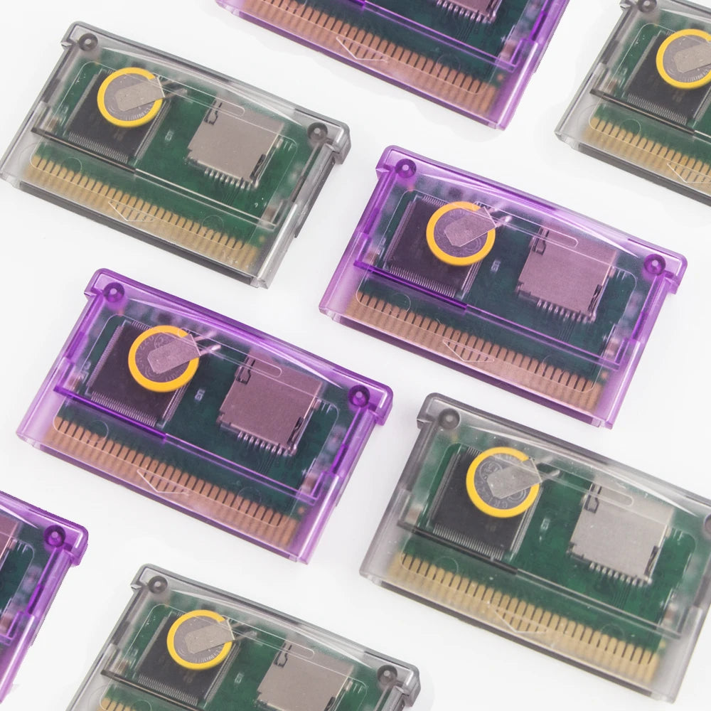 REMANK V1.5 Flash GBA Cart — 100+ Retro Games Cartridge with RTC 1M Flash, Compatible with GBA, GBC, GB, NES & DS
