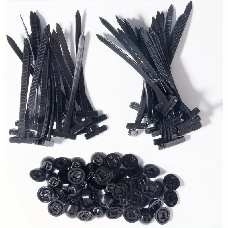 Cable Tie Buckle Clips - Core Nail Fastener Clips for Fender, Trunk & Panel Repair