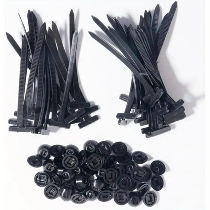 Cable Tie Buckle Clips - Core Nail Fastener Clips for Fender, Trunk & Panel Repair