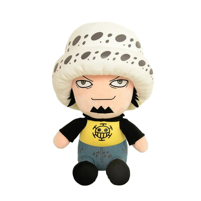 25CM One Piece Anime Plush Toys - Luffy, Chopper, Ace and Zoro Cute Stuffed Character Dolls for Fans and Gifts
