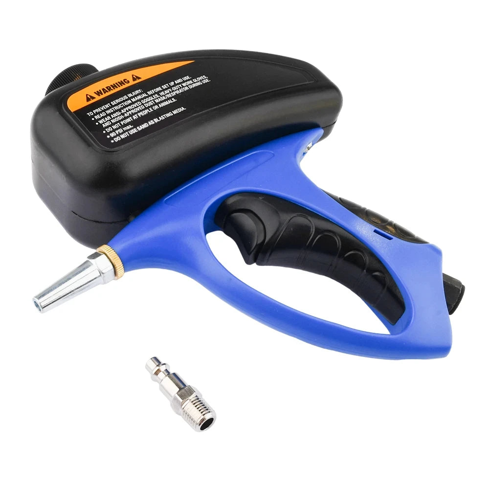 Handheld Gravity Blaster 90PSI – Portable Pneumatic Sand & Paint Sprayer | High-Pressure Rust Protection Air Gun