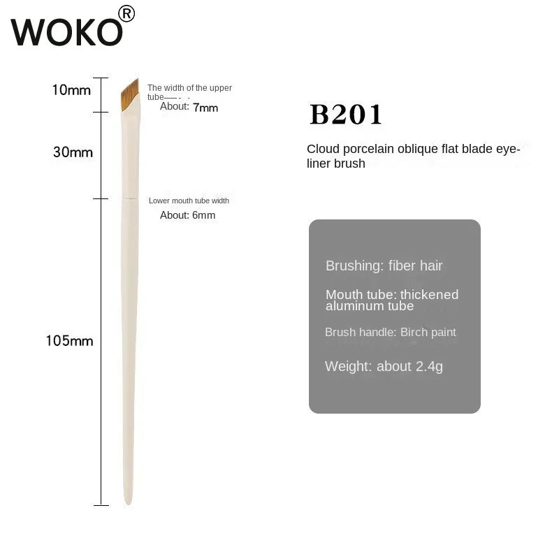 Ultra Thin Eyeliner & Eyebrow Brush – Precision Blade Angled Makeup Detail Brush for Eyes & Under-Eye Application