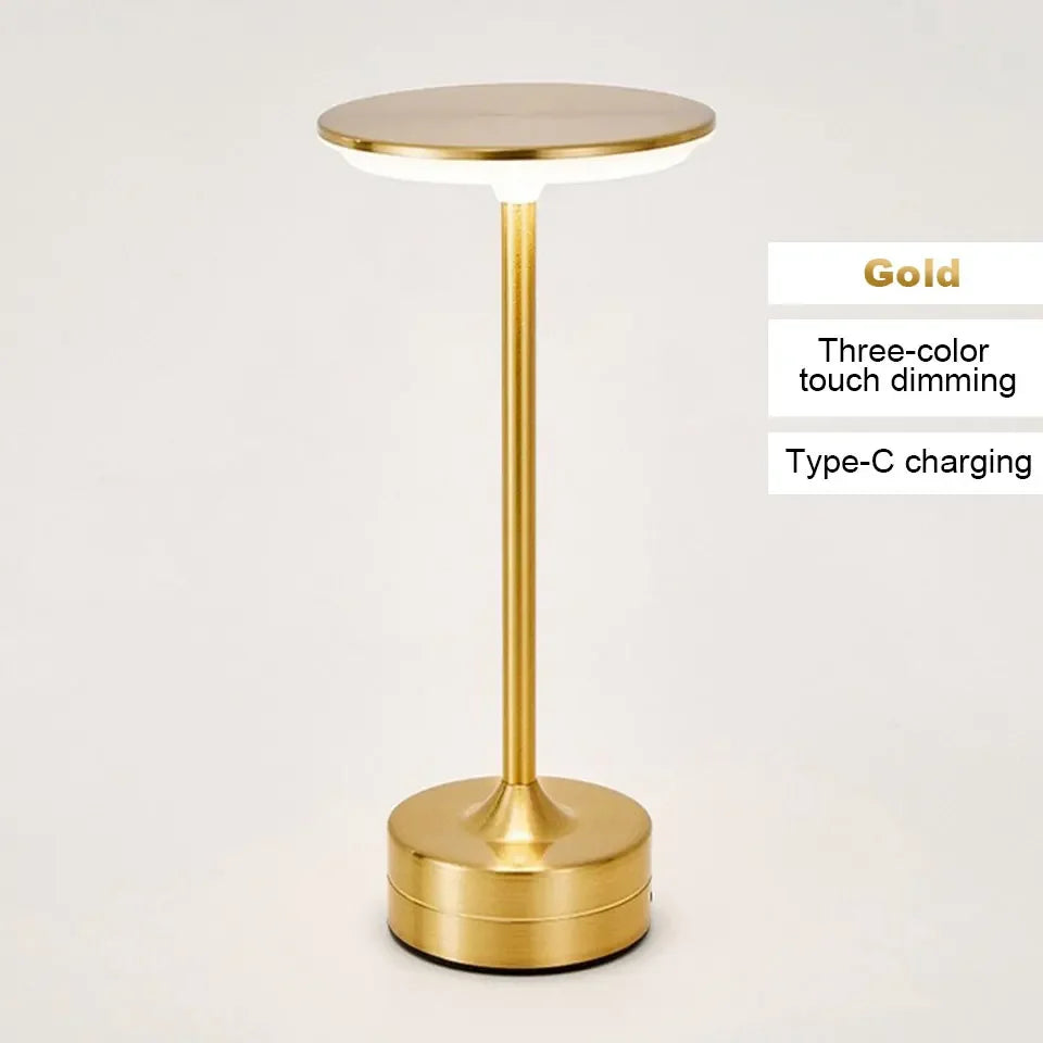 Wireless LED Table Lamp – Touch Sensor, USB Rechargeable Portable Night Light for Bedroom, Reading & Desk Decor