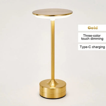 Wireless LED Table Lamp – Touch Sensor, USB Rechargeable Portable Night Light for Bedroom, Reading & Desk Decor