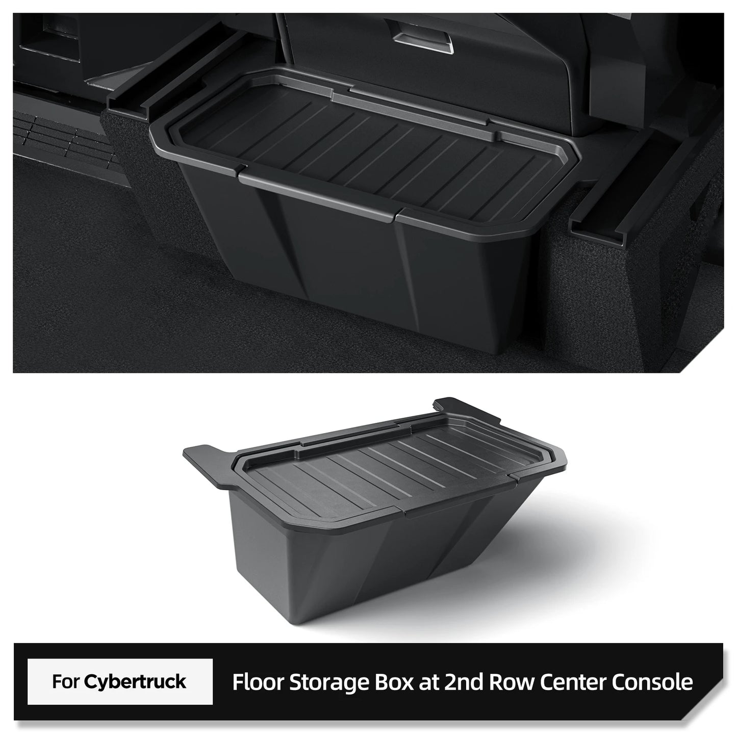Tesla Cybertruck 2024–2025 Rear Seat Storage Box – Under Air Vent Organizer, Trash Can & Interior Storage Case Car Accessories