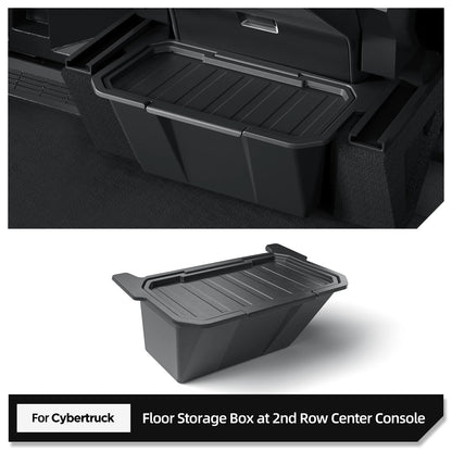 Tesla Cybertruck 2024–2025 Rear Seat Storage Box – Under Air Vent Organizer, Trash Can & Interior Storage Case Car Accessories