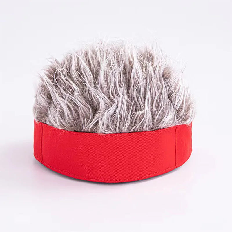 Fashion Baseball Cap – Men and Women Beanie Wig Hat with Short Hair, Breathable and Soft for Parties, Outdoor and Casual Wear