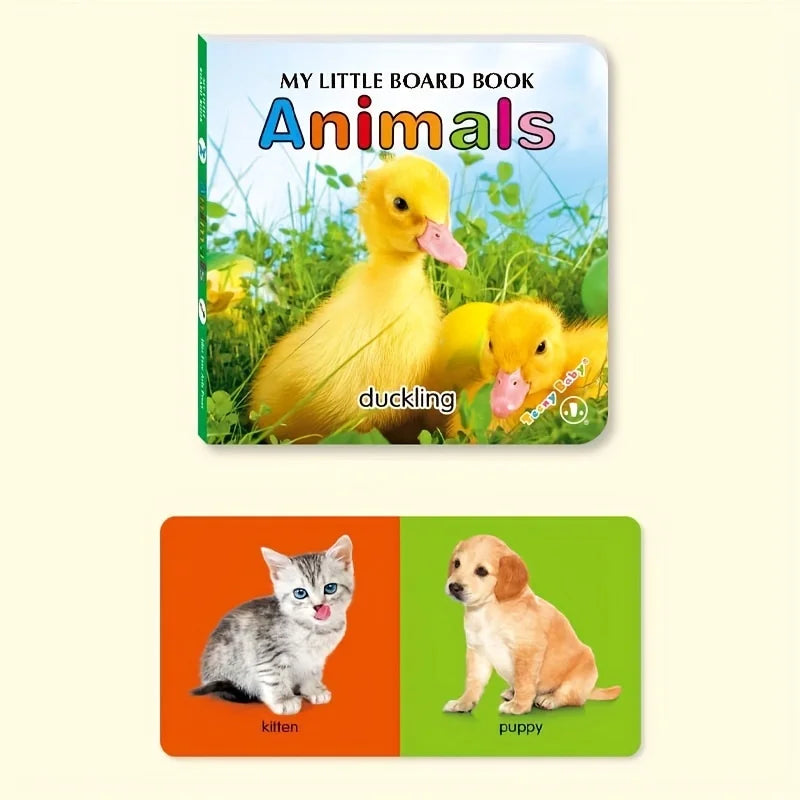 Colorful Patterned Card Book - Interactive Sensory Learning & Early Reading Education Gift