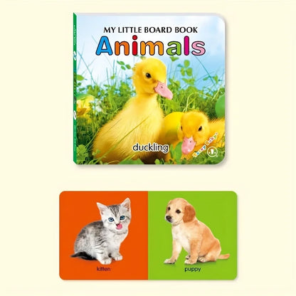 Colorful Patterned Card Book - Interactive Sensory Learning & Early Reading Education Gift
