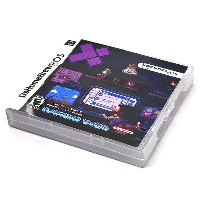 New DS Card 7800-in-1 Game Collection – R4 3DS Flash Card for NDSL, NDSi, 3DS, 2DS Adapter, Memory Burning Game Card