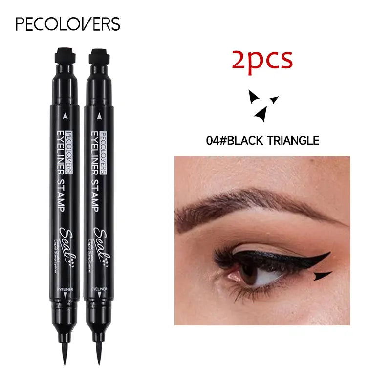 Star Liquid Eyeliner 2-in-1 — Black Moon Stamp Pencil, Waterproof Long-Lasting Easy-Apply Eye Makeup