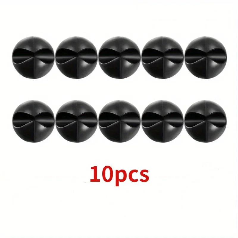 10PCS Car Cable Organizer Set – Dashboard Hooks & Clamps for Phone Chargers, Headphones, and Interior Accessories