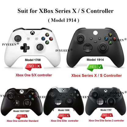 IVYUEEN MixColor Protective Silicone Case for Xbox Series S/X Controller — Thumbstick Grip Caps & Gamepad Cover