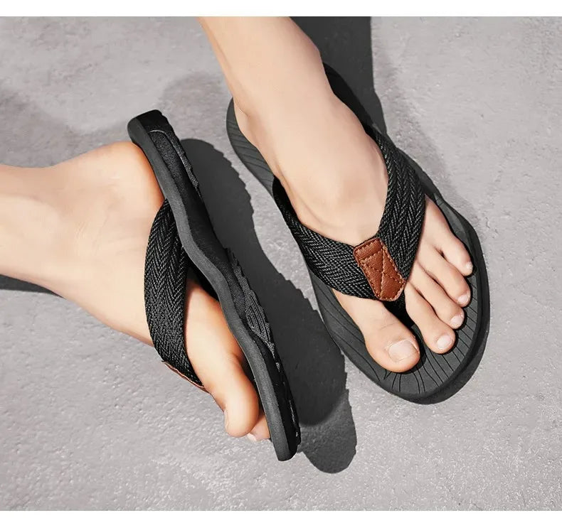 Men’s Summer Flip Flops – Comfortable Non-Slip Casual Slides & Beach Sandals
