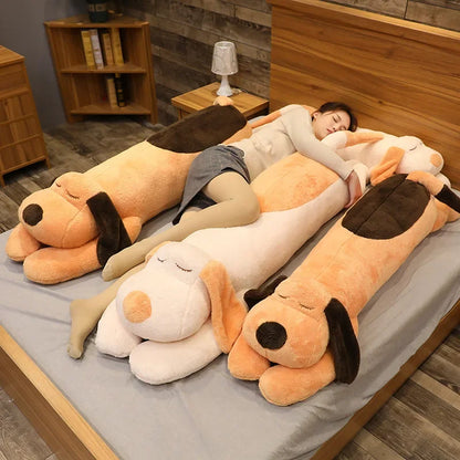 Giant Soft Dog Plush Pillow – Cotton Stuffed Pet Doll Sleep Pillow Gift for Girlfriend